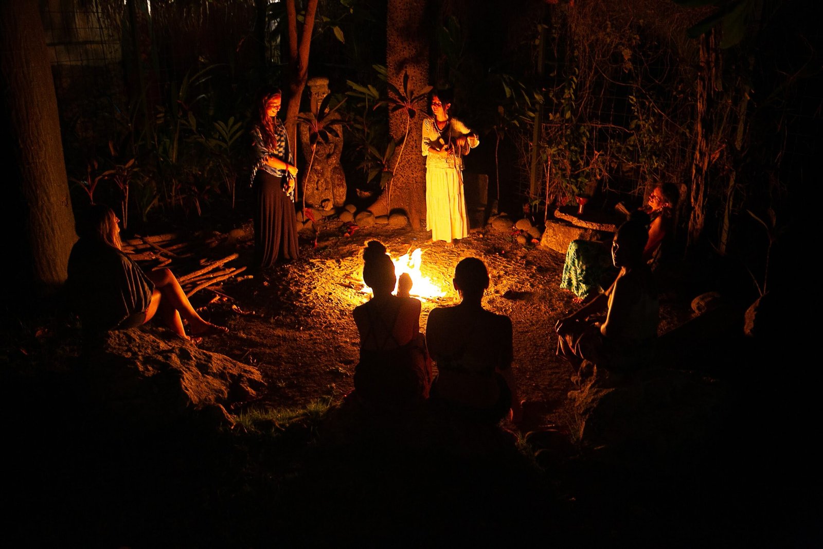 Fire ceremony with Fernanda amor sana